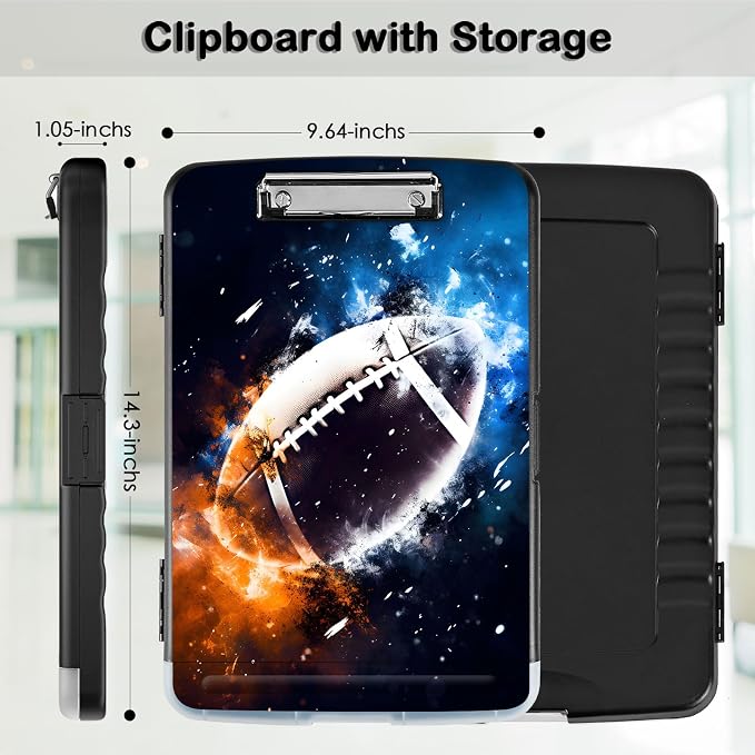 Clipboard with Storage, Office Supplies Nursing Clipboards Folder with Pen - Image 2