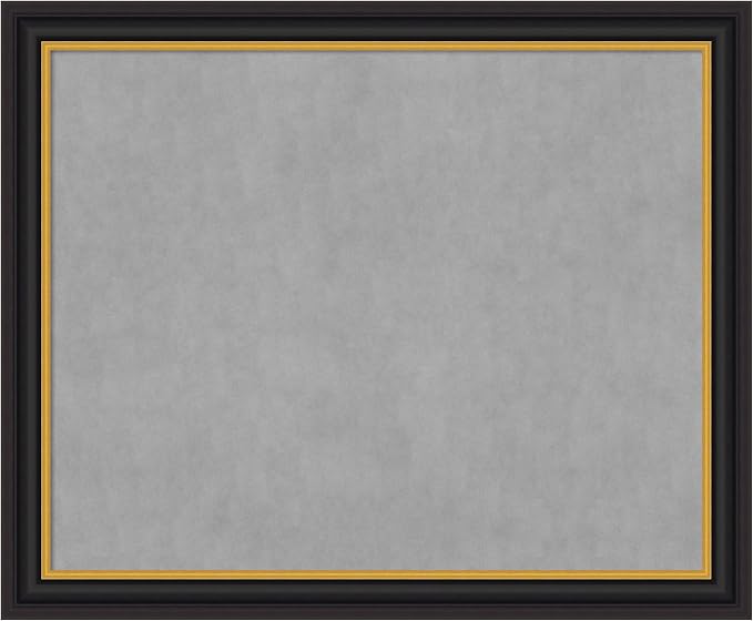 Amanti Art Black Framed Magnetic Board 38x46 X-Large Vision Board by AmantiArt