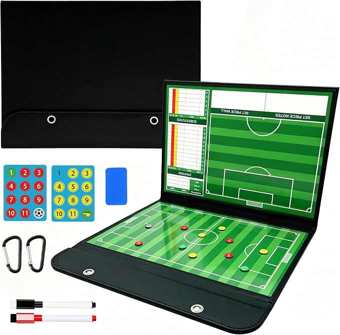 Soccer Coaching Board Magnetic Double Sided Dry Erase Soccer Tactics Board by SRG