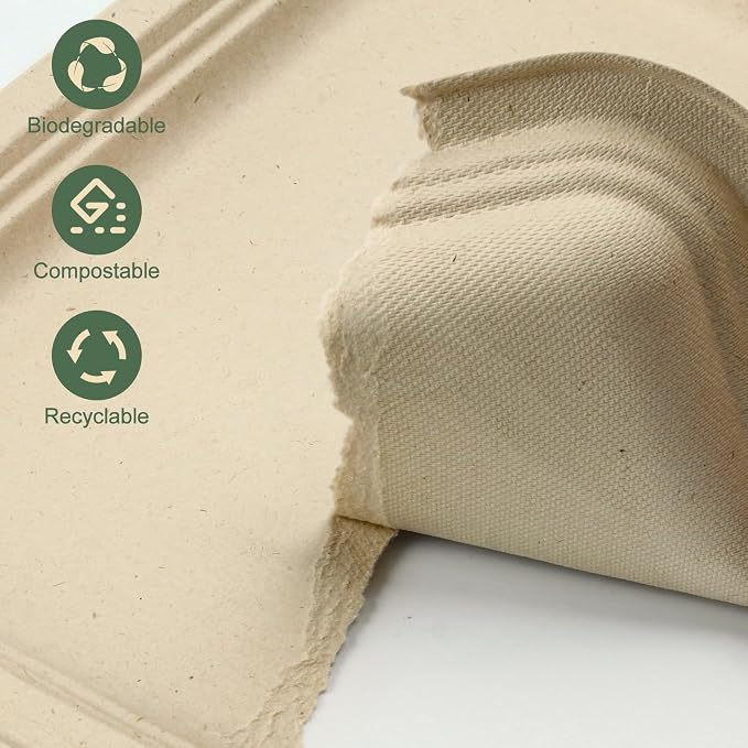 Disposable Food Trays, 105 Pack Heavy Duty Paper Plates, 14 Inch Tray Plates - Image 4