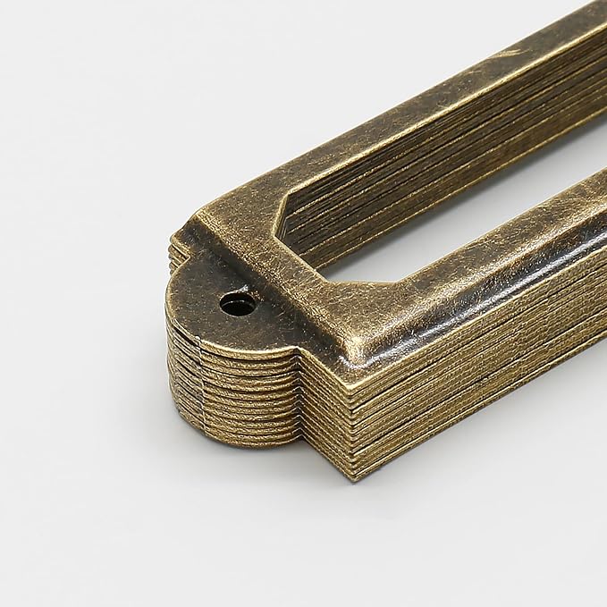 50 PCS Metal Label Holders 60x17mm Antique Bronze - Image 5