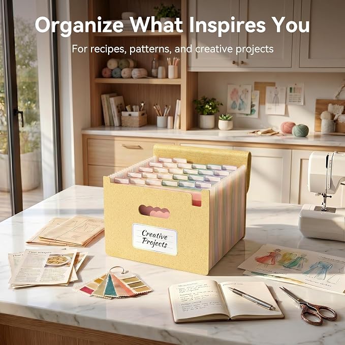 ThinkTex Accordion File Organizer, 26 Pockets Expanding File Folders, Monthly - Image 5
