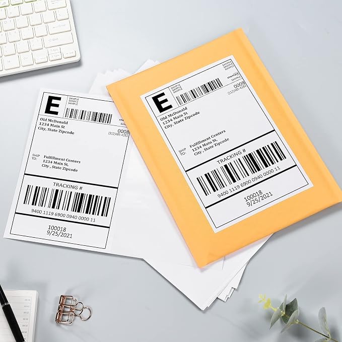 Shipping Labels, Pacific Mailer Half Sheet Shipping Label Compatible - Image 6