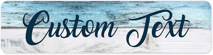 Custom Sign, Custom Street Sign, 11 Font Colors, 13 Font Styles, 4 Hole Options by MySignCenter