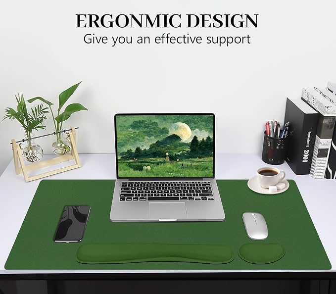 Mouse and Keyboard Pad, 3-in-1 Desk Mat Set, Wrist Rest - Image 6