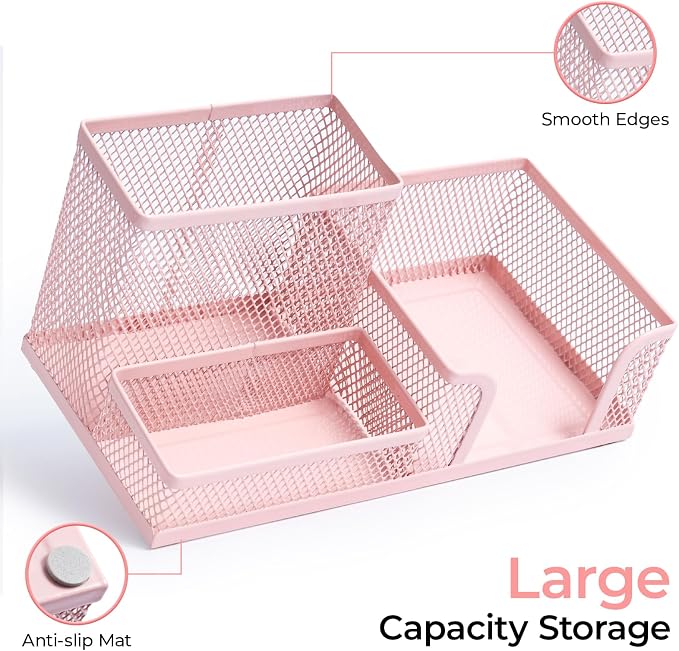 M&G Mesh Pen Holder Desk Organizers Pencil Holder - Image 3