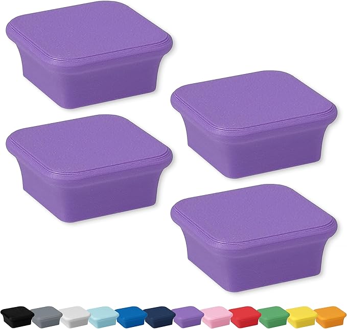 Glassboard Studio MiniBar Magnet - Strong Neodymium Rare Earth Magnets for Fridge, Whiteboard, Locker & Magnetic Glassboards - Crafting & Office Use - Strong Fridge Magnets (Periwinkle Purple, 4)-DeskLoop Office