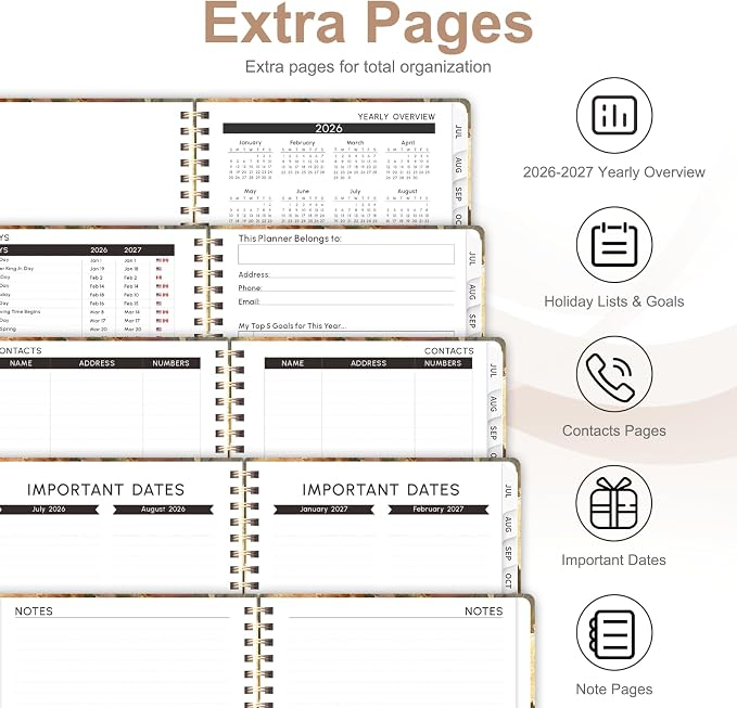 Planner 2026-2027, Weekly and Monthly Academic Year Calendar Planner, July 2026 - Image 5