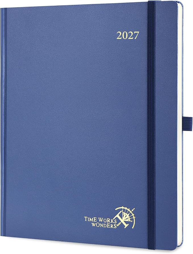 POPRUN 2027 Planner Weekly and Monthly, Large 8.5" x 10.5" Calendar, Jan 2027- by POPRUN