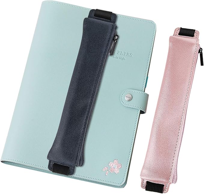 MoKo Pencil Case, PU Leather Pen Pencil Pouch Holder Stationery Zipper Bag by MoKo