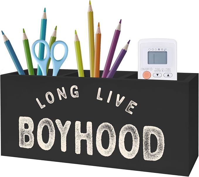 Exqcom Long Live Boyhood Pen Pencil Crayon Holder by Exqcom