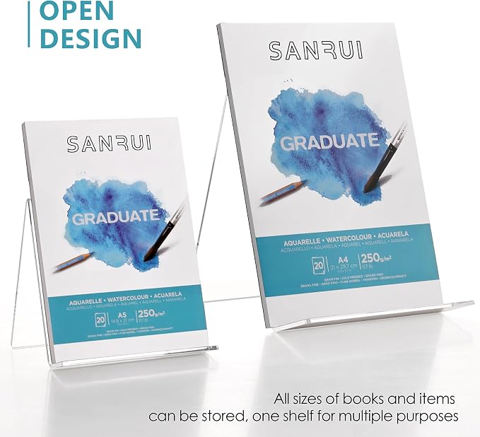 2 Pack Acrylic Book Display Holder, 6x9 inch A5 Letter Size, LP Cover - Image 9