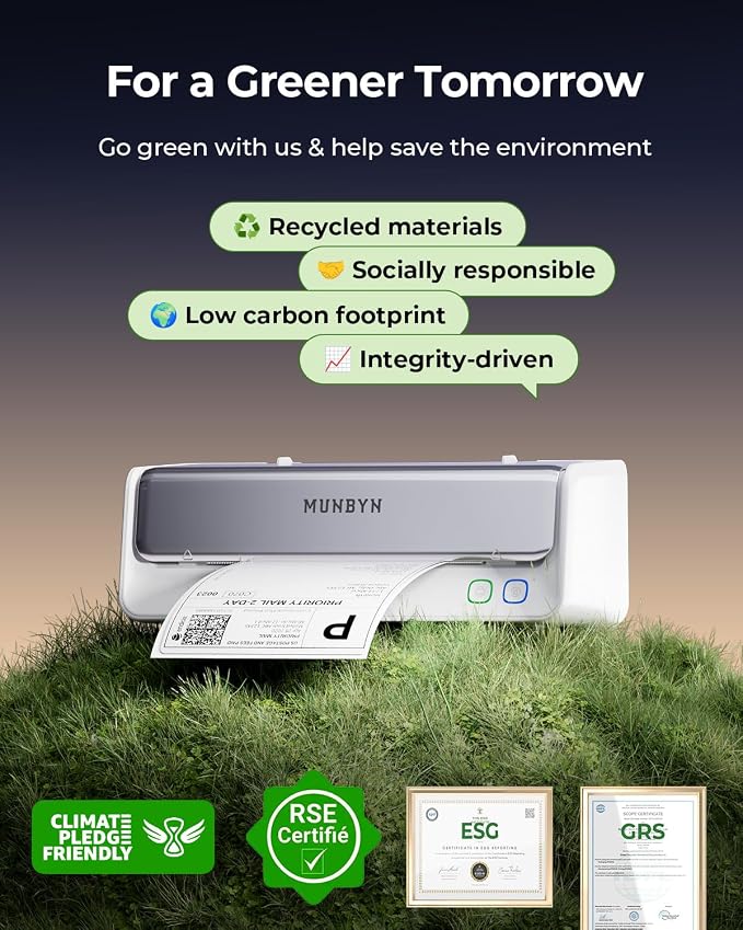 MUNBYN Replaceable Print-Head Bluetooth Thermal Label Printer - Image 9