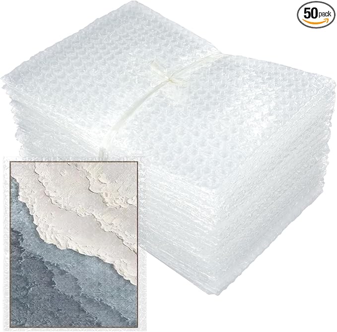 50-Pack 12"x16"Clear Bubble Out Bags by SEUNGCH