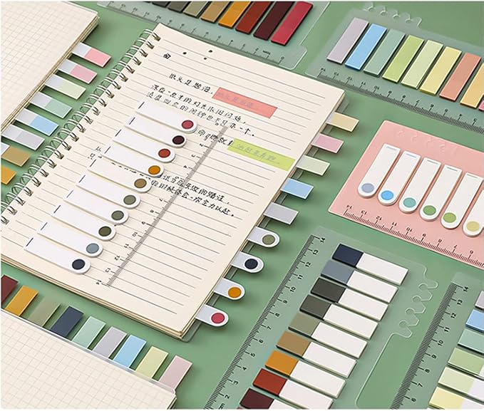 600 Pcs Morandi Sticky Tabs Book Notes Tabs, Page Markers Tabs Pastel Book Tabs - Image 4