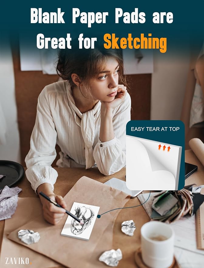 Note Pads 3x5, 6 Pack Small Notepads 3x5 Memo Pads, Small Notebooks 3x5 Scratch - Image 3