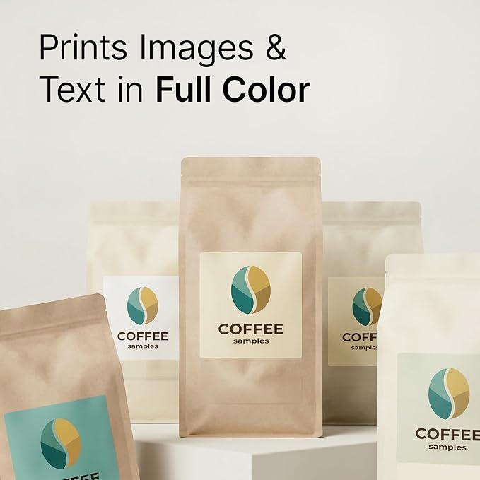 2" X 2" Matte White Printable Labels Custom Labels, Logo Stickers, QR Codes - Image 4