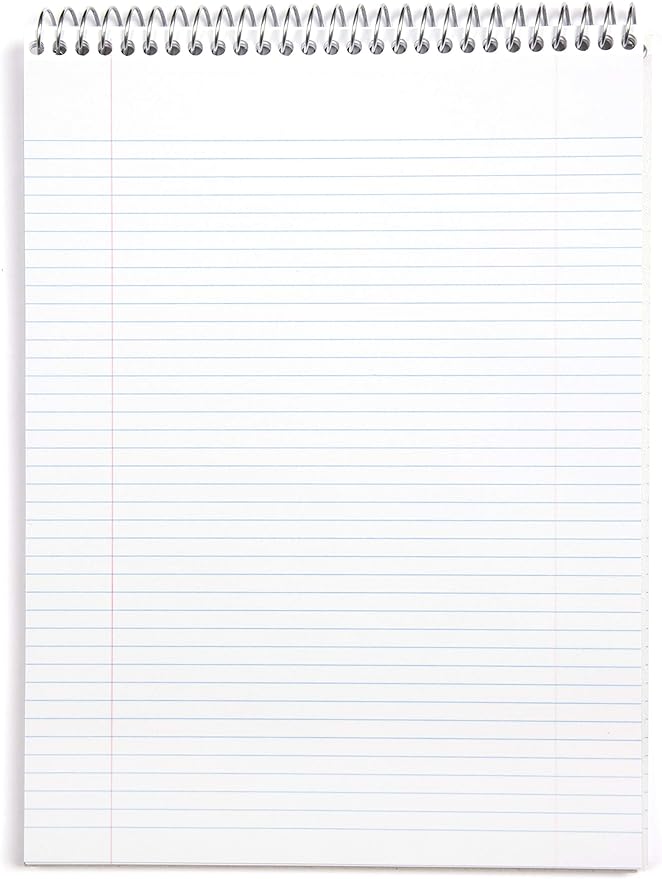 Mintra Office TOP BOUND Durable Spiral Notebooks (Teal, College Ruled 3pk)-DeskLoop Office