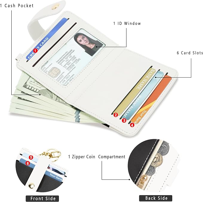 Airkit Small Wallet Women RFID, PU Leather Card Holder - Image 2