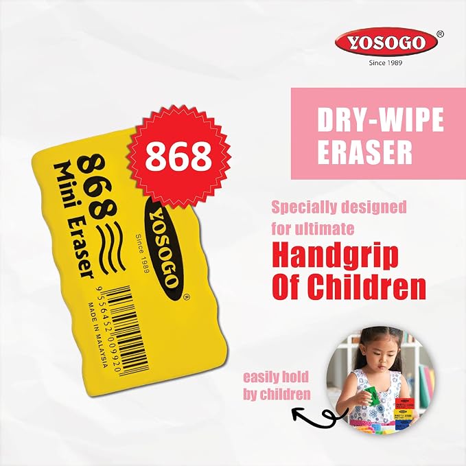 Mini-Sized Dry-Erase Whiteboard Erasers - Image 2