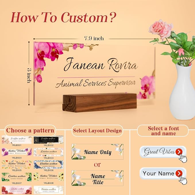 Personalized Name Plate for Desk - Image 2