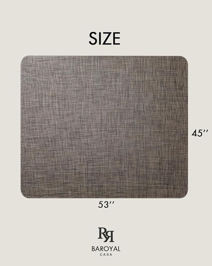 Baroyal Office Chair Mat for Hardwood Floor Under Desk Computer Rolling Chair - Image 6