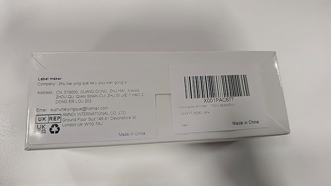 Phomemo 3 Roll 1.96" x 3.14" Multi-Purpose Thermal Label Compatible with M110/M220/M108/M250/M260/ M150/ M120/M200/M221 Printer,100 Labels/Roll,for Barcode,Name,Address,Labeling,Mailing,Business-DeskLoop Office