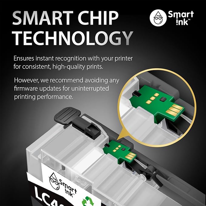 Smart Ink Compatible Ink Cartridges Replacement for Brother LC406 XL LC406XL for Brother Printer MFC-J4335DW MFC-J4535DW MFC-J5855DW MFC-J6555DW MFC-J4345DW XL (4 Pack, Black, Cyan, Magenta, Yellow)-DeskLoop Office