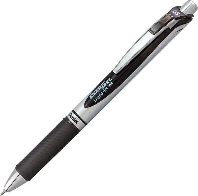 Pentel EnerGel RTX Retractable Liquid Gel Pen, Needle Tip, Extra Fine Line - Image 2