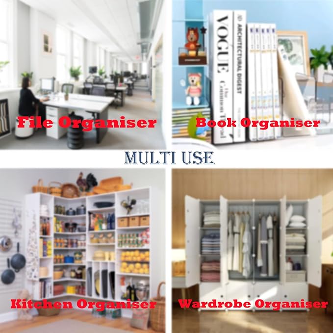4 Pack Clear Acrylic File Organizer, Purse Organizer, File Sorter Desktop File - Image 8