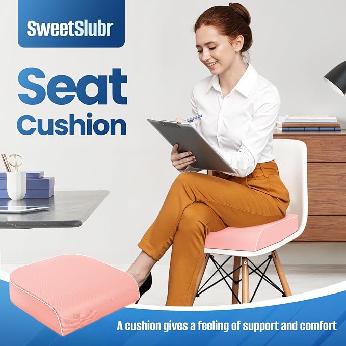SweetSlubr Seat Cushion for Tailbone Pain Relief, Office Chair Cushion - Image 3