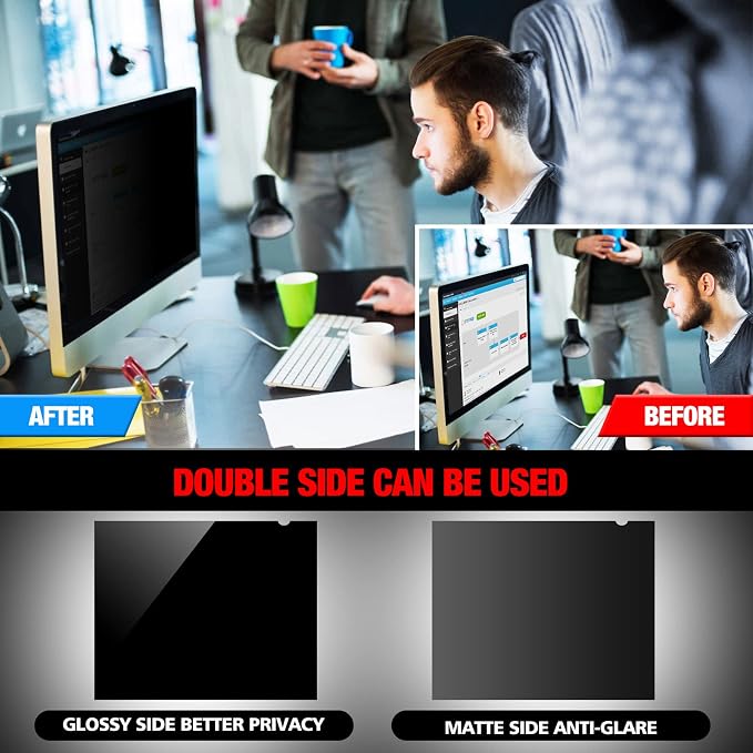 Computer Privacy Screen Filter for 27 Inch 16:9 Widescreen Monitor, - Image 4