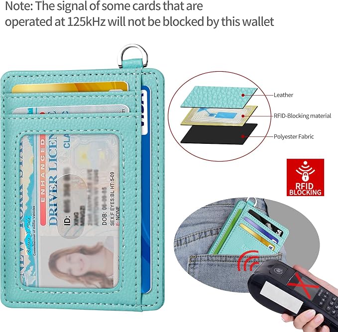 Slim Minimalist Front Pocket Wallet, RFID Blocking Credit Card Holder Wallet - Image 4