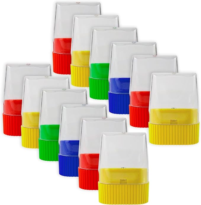 25 Pack Handheld Manual Pencil Sharpeners in Bulk Plastic Pencil Sharpeners - Image 4