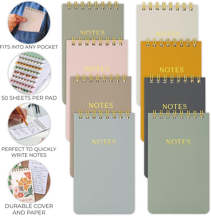 ZICOTO Aesthetic Pocket Notebooks Set Of 8 - Image 3