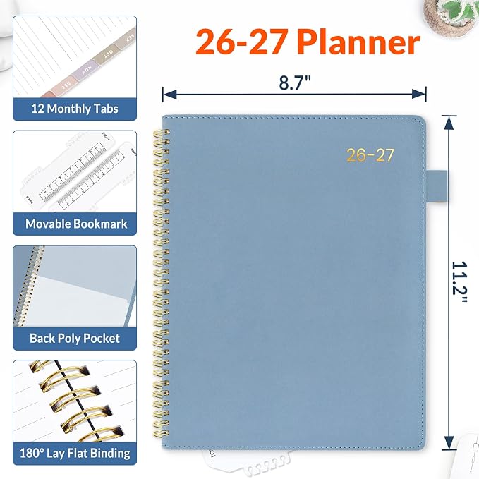 SUNEE 2026-2027 Weekly & Monthly Planner 9"x11.2" - Image 4