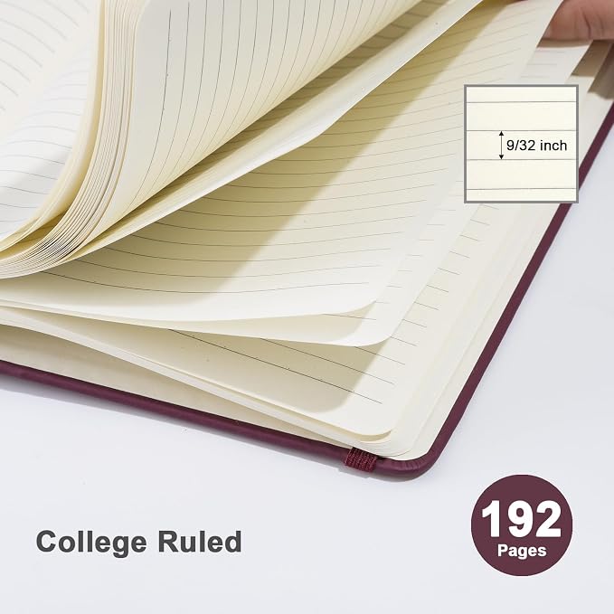 ViVin Lined Journal Notebooks, 3 Pack, 192 Pages, Medium 5.5 x 8.3 inch - Image 3