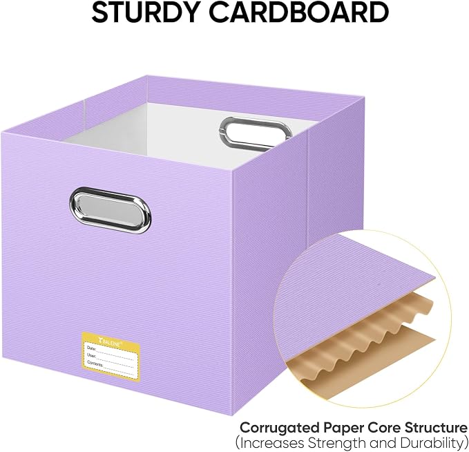 BALEINE File Organizer Box, Cardboard File Folder Organizer - Image 4