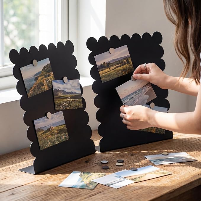 Gueevin 2 Pcs Magnet Board Standing Magnetic Metal Board - Image 2