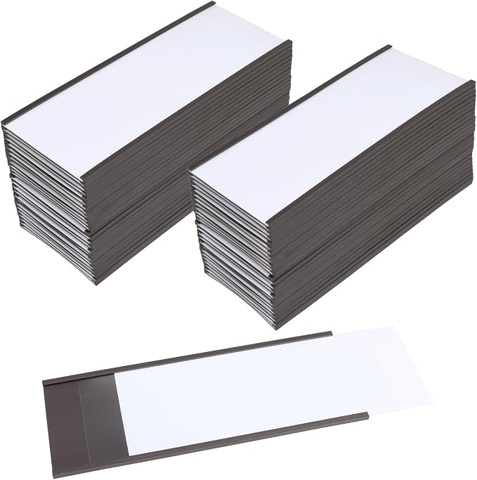 Magnetic Label Holders with Magnets Magnetic Data Card Holders with Clear by EEOYU
