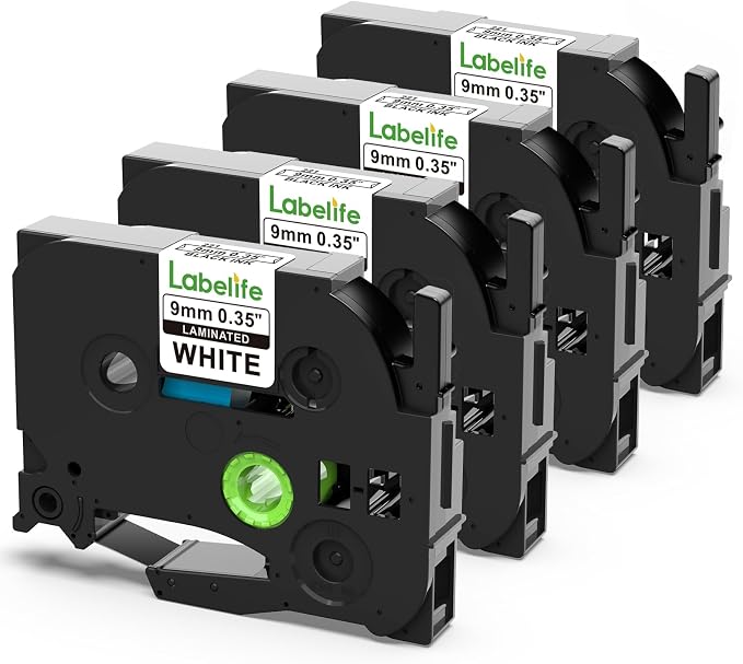 Labelife 9mm Label Tape TZe-221 Replace by Labelife