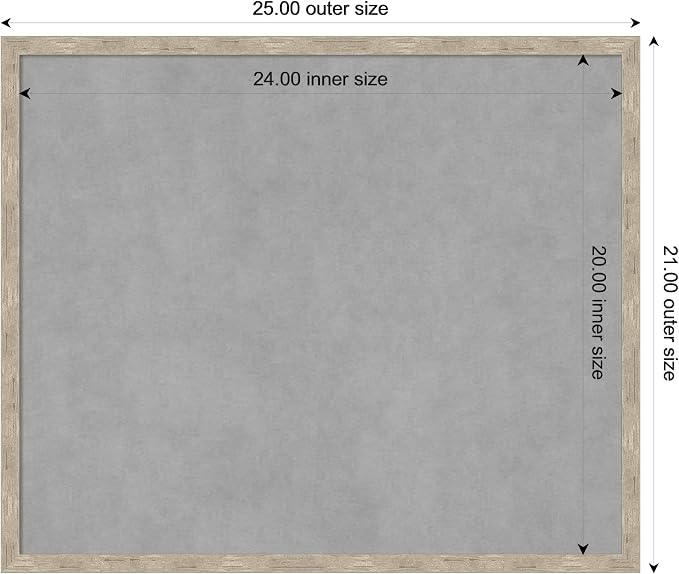 Amanti Art Silver Framed Magnetic Board 21x25 Medium Vision Board - Image 3