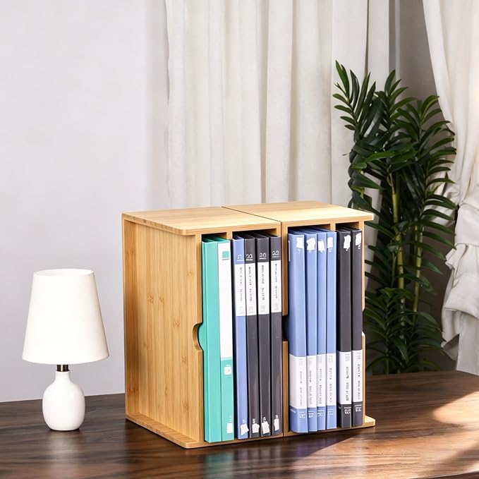 Desk Organizer, Bamboo A4 Paper Organizer - Image 9