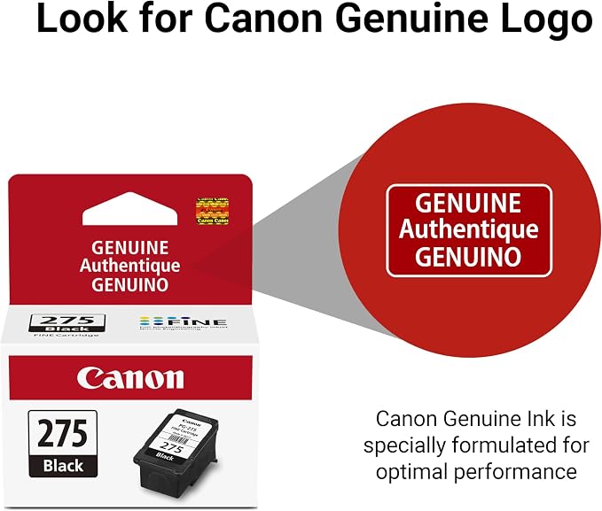 Canon PG-275 Genuine Black Ink Cartridge, Compatible - Image 6