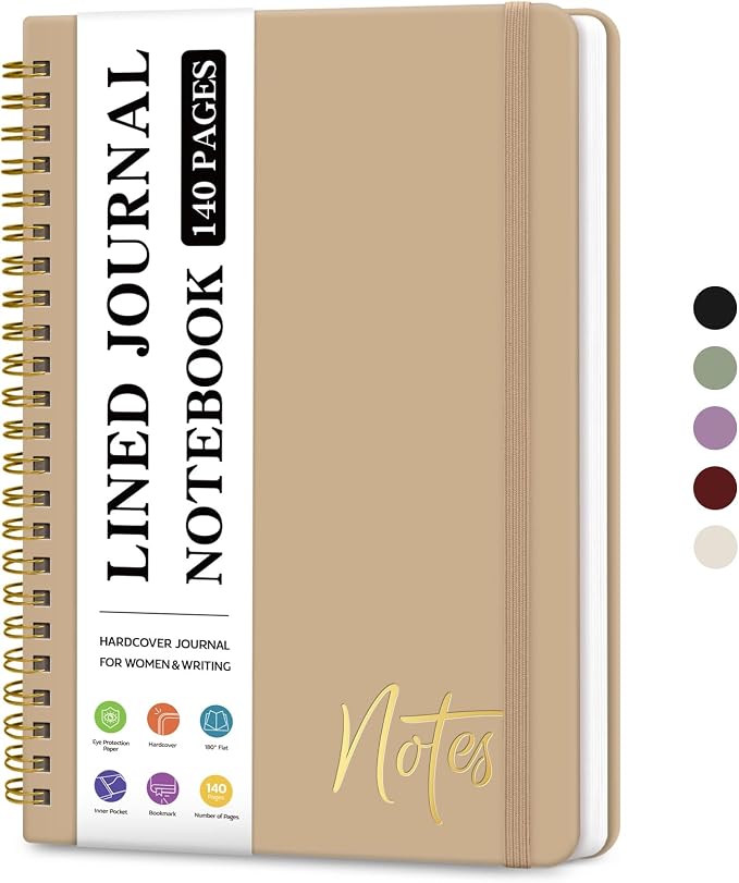 ZOTIA Lined Spiral Journal Notebook by Zotia