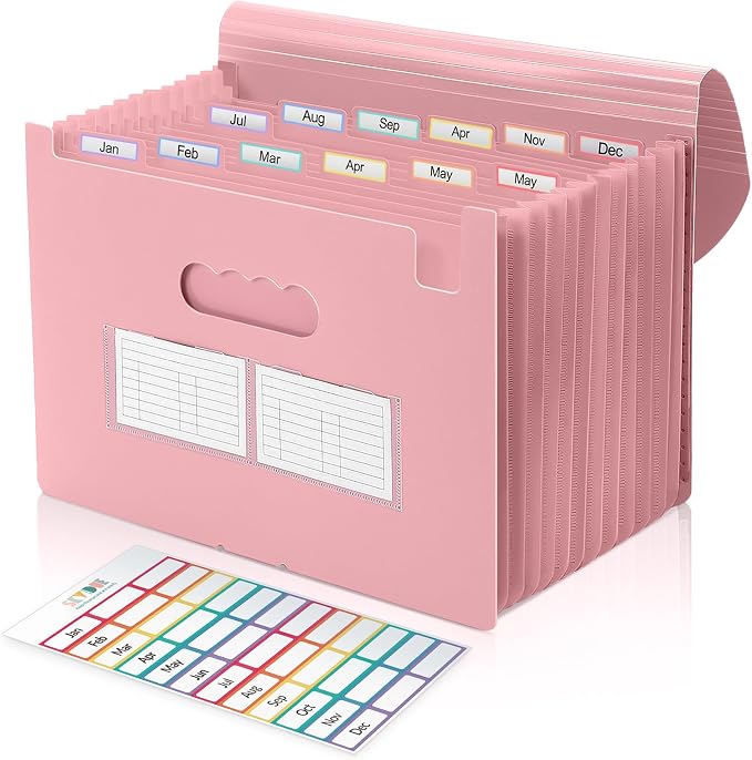 SKYDUE Accordion File Organizer, Expanding File Folder by SKYDUE