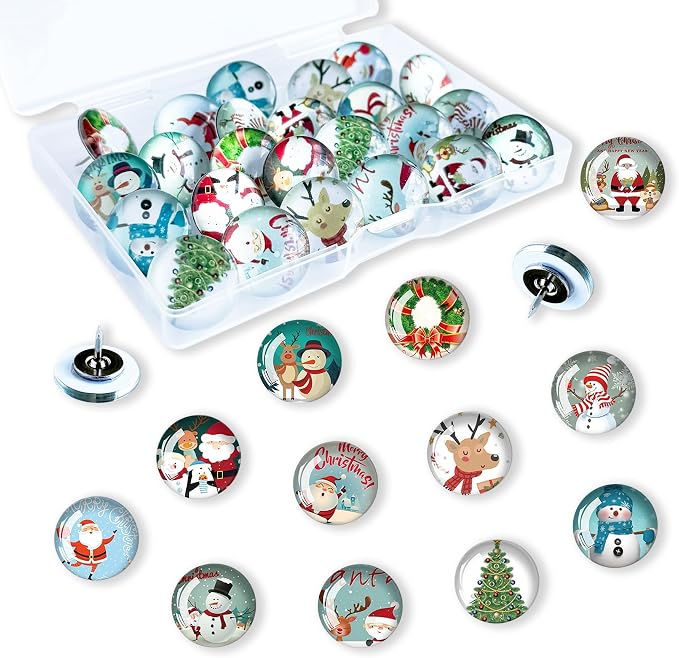 Push Pins for Cork Board-24pcs Decorative Push Pins by Tandarui