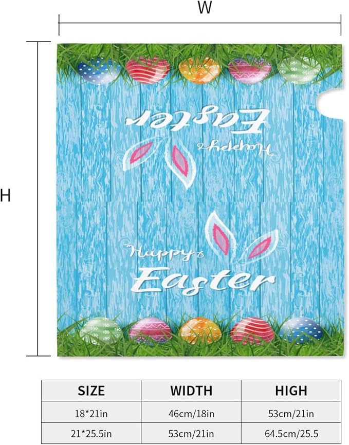 Ouqiuwa Easter Bunny Welcome Magnetic Mailbox Cover - Image 5