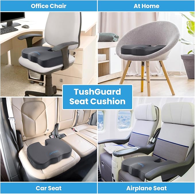 TushGuard Seat Cushion, Office Chair Cushions, Car Seat Cushion, Non-Slip - Image 5