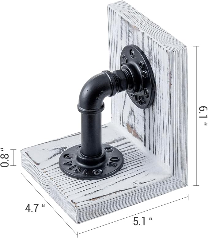 MyGift Decorative Bookends, Office Book Ends - Image 5